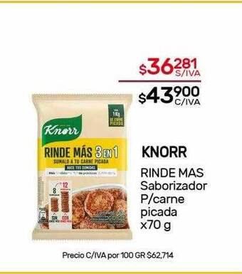 Nini Mayorista Knorr rinde mas saborizador p carne picada oferta