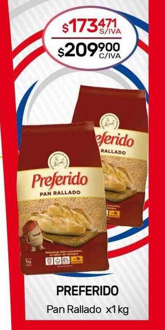 Nini Mayorista Preferido pan rallado oferta