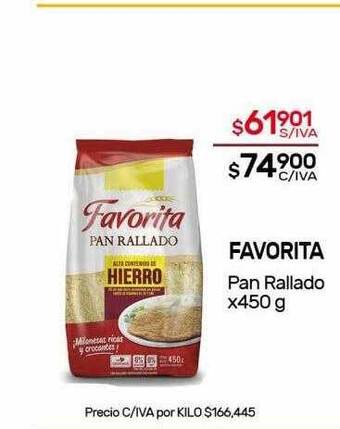 Nini Mayorista Favorita pan rallado oferta