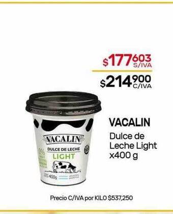 Nini Mayorista Vacalin dulce de leche light oferta