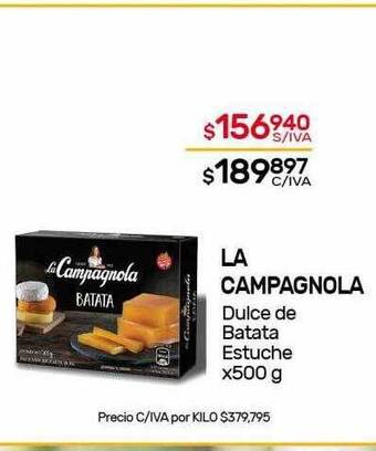 Nini Mayorista La campagnola dulce de batata estuche oferta
