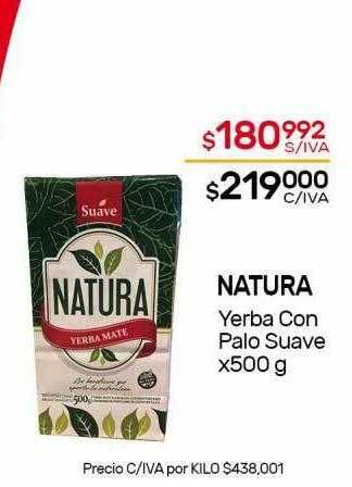 Nini Mayorista Natura yerba con palo suave oferta