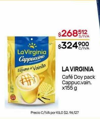 Nini Mayorista La virginia café doy pack cappuc.vain. oferta