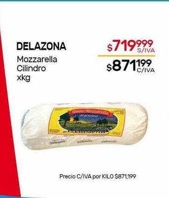 Nini Mayorista Delazona mozzarella cilindro xkg oferta