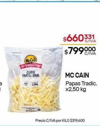 Nini Mayorista Mc cain papas tradic. oferta