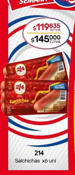 Nini Mayorista 215 salchichas oferta