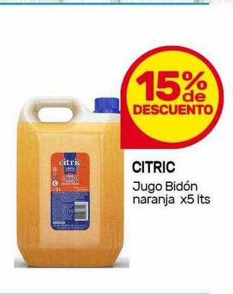 Nini Mayorista Citric jugo bidón naranja oferta
