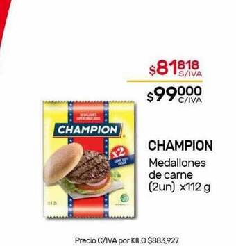 Nini Mayorista Champion medallones de carne oferta