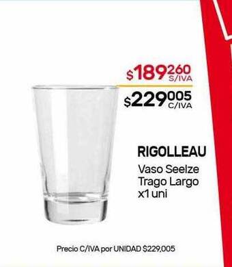 Nini Mayorista Rigolleau vaso seelze trago largo oferta
