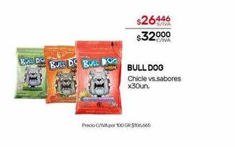 Nini Mayorista Bull dog chicle vs.sabores oferta