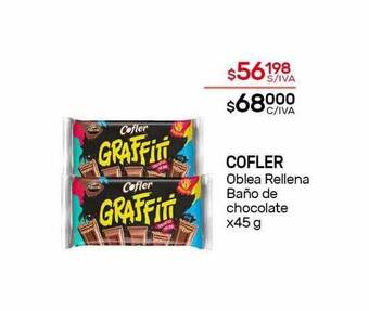 Nini Mayorista Cofler oblea rellena baño de chocolate oferta