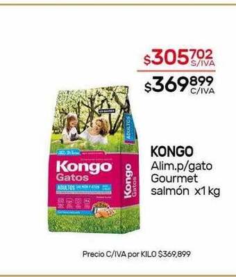 Nini Mayorista Kongo alim.p gato gourmet salmón oferta