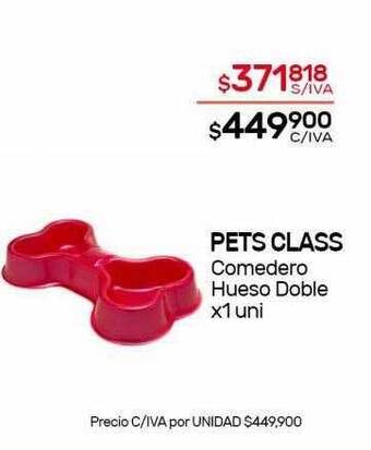 Nini Mayorista Pets class comedero hueso doble oferta