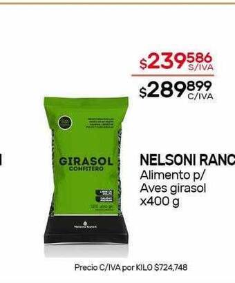 Nini Mayorista Nelsoni ranch alimento p aves girasol oferta