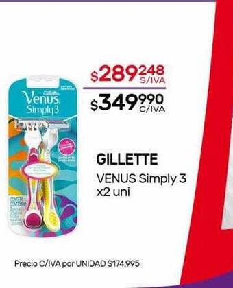 Nini Mayorista Gillette venus simply 3 oferta