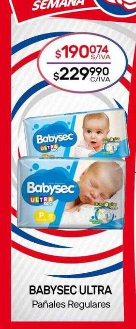 Nini Mayorista Babysec ultra pañales regulares oferta