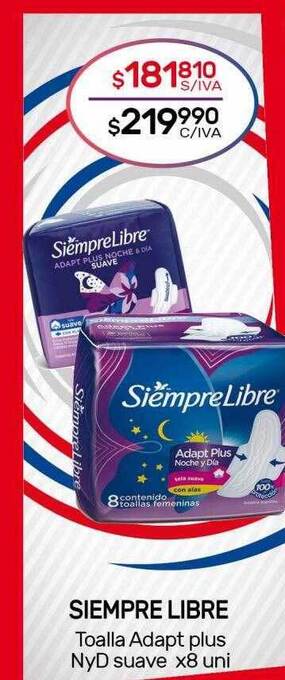 Siempre libre toalla adapt plus nyd suave