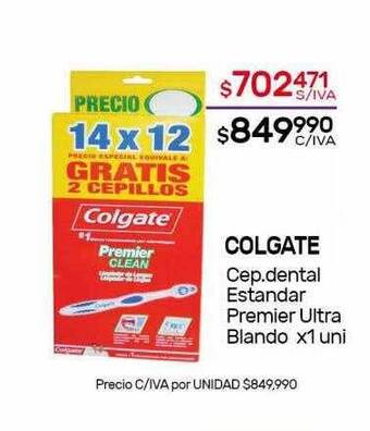 Nini Mayorista Colgate cep.dental estandar premier ultra blando oferta