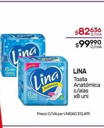 Nini Mayorista Lina toalla anatómica c alas oferta