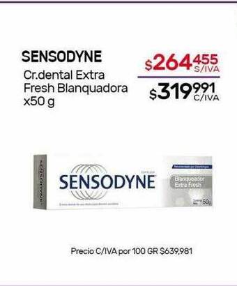 Nini Mayorista Sensodyne cr.dental extra fresh blanquadora oferta