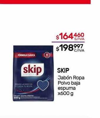 Nini Mayorista Skip jabón ropa polvo baja espuma oferta