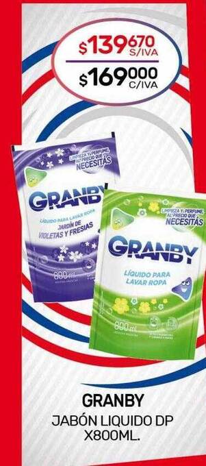 Nini Mayorista Granby jabón liquido dp oferta