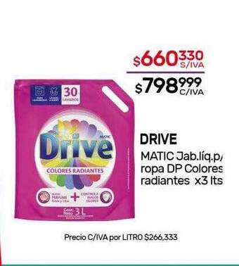 Nini Mayorista Drive matic jab.liq.p ropa dp colores radiantes oferta
