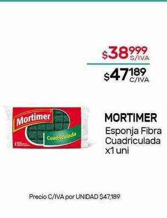 Nini Mayorista Mortimer esponja fibra cuadriculada oferta