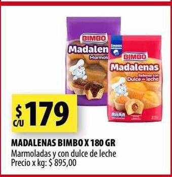 Punto Mayorista Madalenas bimbo oferta