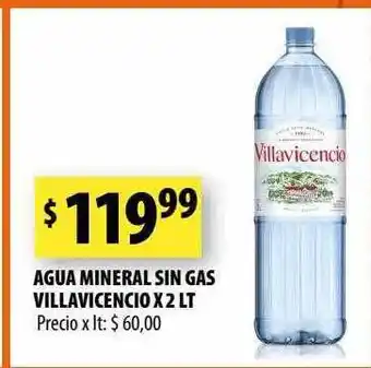 Punto Mayorista Agua mineral sin gas villavicencio oferta