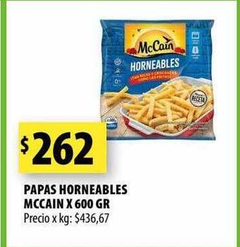 Punto Mayorista Papas horneables mccain oferta