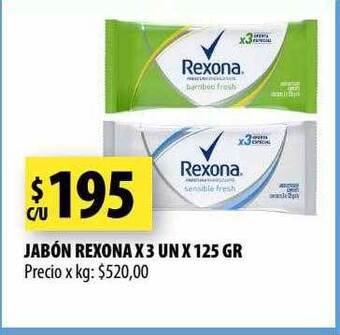 Punto Mayorista Jabón rexona oferta