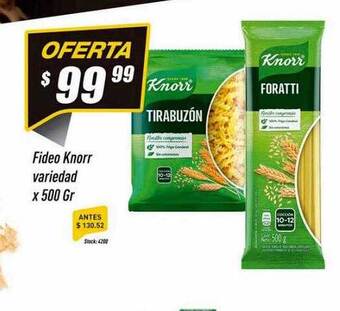 Supermercados Comodin Fideo knorr variedad oferta