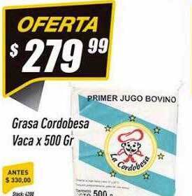 Supermercados Comodin Grasa cordobesa vaca oferta