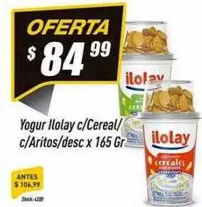 Supermercados Comodin Yogur ilolay c cereal c aritos desc oferta