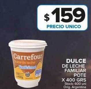 Carrefour Maxi Dulce de leche familiar pote oferta