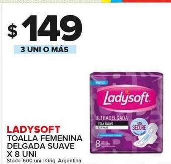 Carrefour Maxi Ladysoft toalla femenina delgada suave oferta