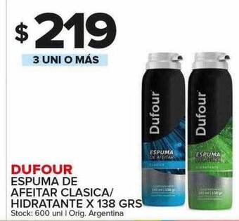 Carrefour Maxi Dufour espuma de afeitar clasica hidratante oferta