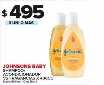Carrefour Maxi Johnsons baby shampoo acondicionador vs fragancias oferta