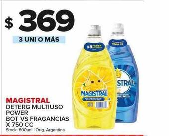 Carrefour Maxi Magistral deterg multiuso power bot vs fragancias oferta