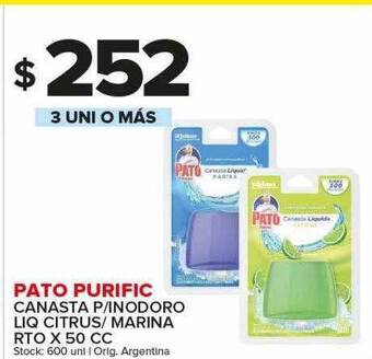 Carrefour Maxi Pato purific canasta p inodoro liq citrus marina rto oferta