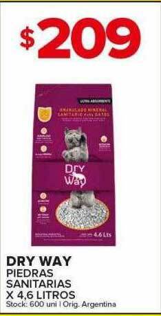 Carrefour Maxi Dry way piedras sanitarias oferta