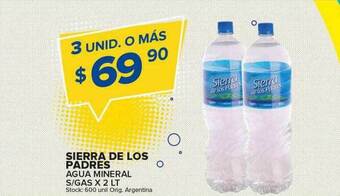 Carrefour Maxi Sierra de los padres agua mineral s gas oferta