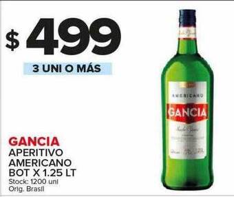 Carrefour Maxi Gancia aperitivo americano oferta