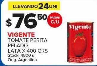 Carrefour Maxi Vigente tomate perita pelado oferta