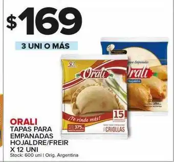 Carrefour Maxi Orali tapas para empanadas hojaldre freir oferta
