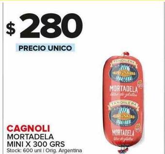 Carrefour Maxi Cagnoli mortadela mini oferta