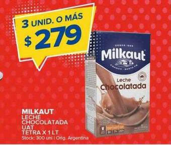 Carrefour Maxi Milkaut leche chocolatada uat tetra oferta