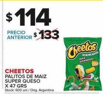 Carrefour Maxi Cheetos palitos de maiz super queso oferta