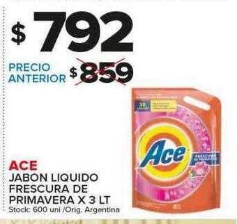 Carrefour Maxi Ace jabon liquido frescura de primavera oferta